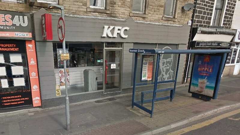 A man sprayed an unidentified substance at the victim after row broke out at a Burnely KFC (Image: Google Streetview)