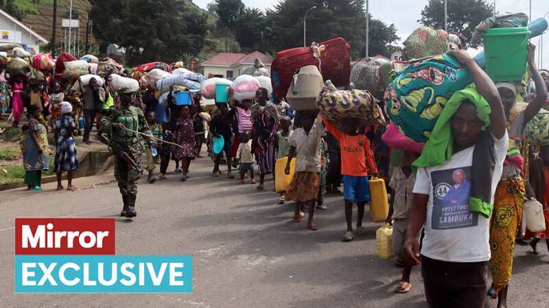 Refugees flee fighting in the Democratic Republic of Congo (Image: Anadolu Agency via Getty Images)