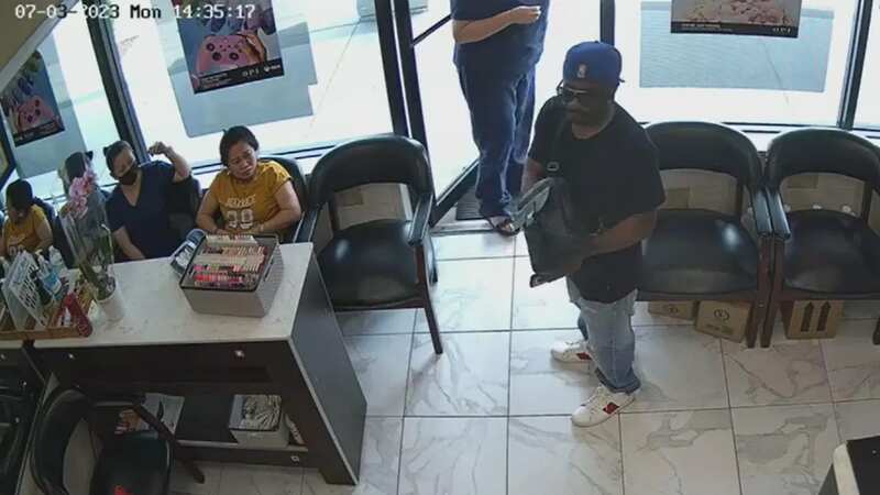 Robber in epic fail as nail salon workers ignore him and he leaves with nothing