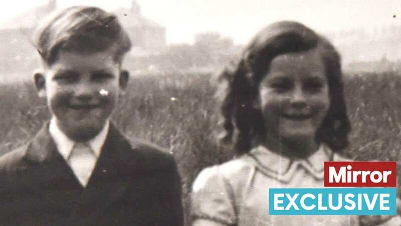 This unseen family photo developed from a 60-year negative shows Pauline with her brother Paul (Image: CHRIS NEILL)