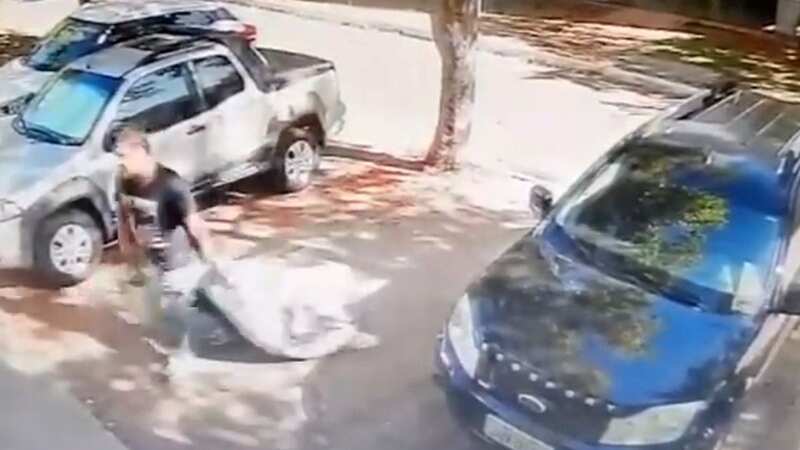 Horror as paedophile drags suitcase through streets containing schoolgirl