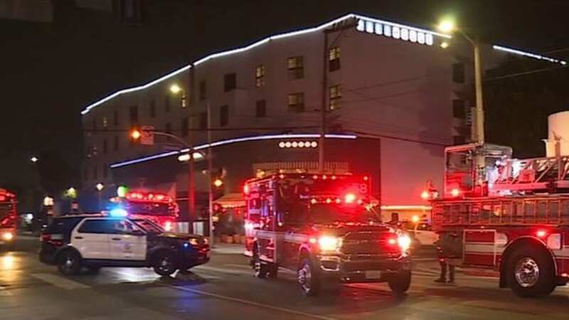 Emergency services attending the shooting near Berri