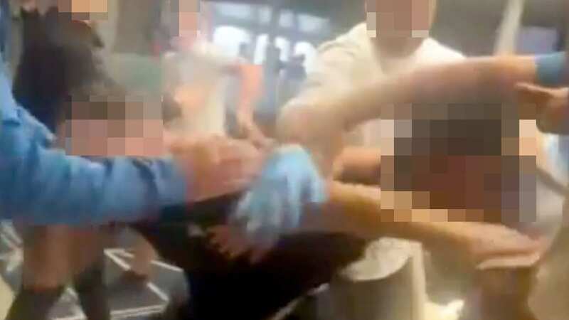 Mass brawl erupts on ferry as men exchange blows in front of terrified families
