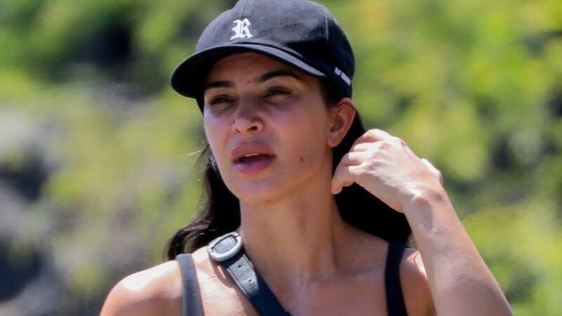Kim Kardashian enjoyed an outing with friends (Image: Splash/Backgrid / SplashNews.com)
