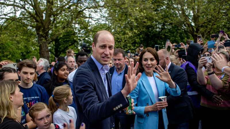 William seen mingling with the crowd at Windsor (Image: MARTIN DIVISEK/EPA-EFE/REX/Shutterstock)