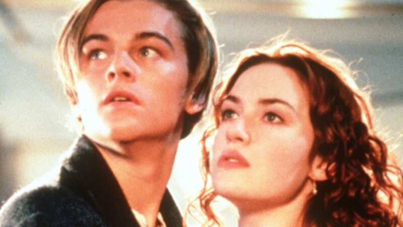 Kate Winslet and Leonardo DiCaprio doing their iconic pose on set of the 1997 historical drama the Titanic (Image: CBS via Getty Images)