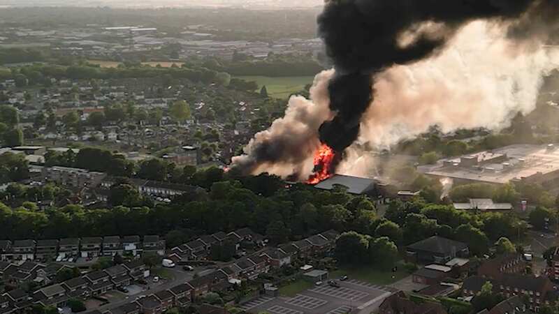 Firefighters were called to the fire on Tuesday night (Image: PA)