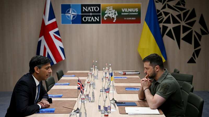 Rishi Sunak and Volodymyr Zelensky held talks on the fringes of the NATO summit in Lithuania (Image: Getty Images)