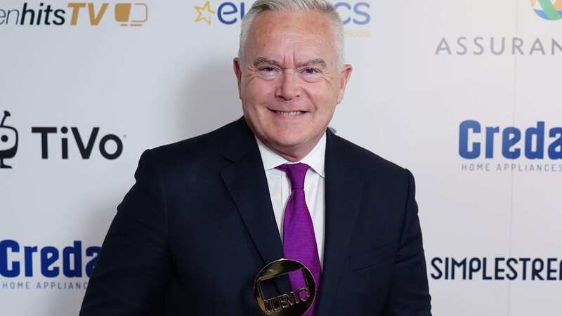 Huw Edwards accepted an award for leading the BBC