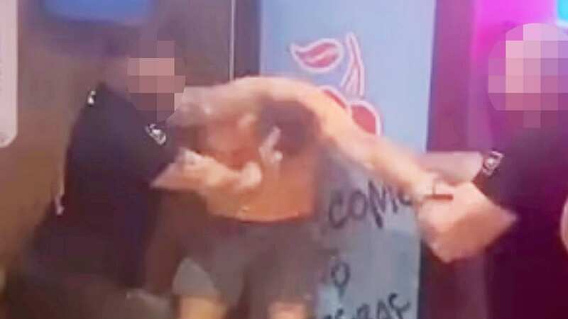 Moment four bouncers viciously beat up Brit tourist in Greek nightclub attack