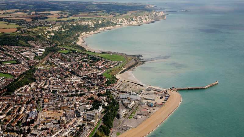 An aerial view of Folkestone (Image: Getty Images)