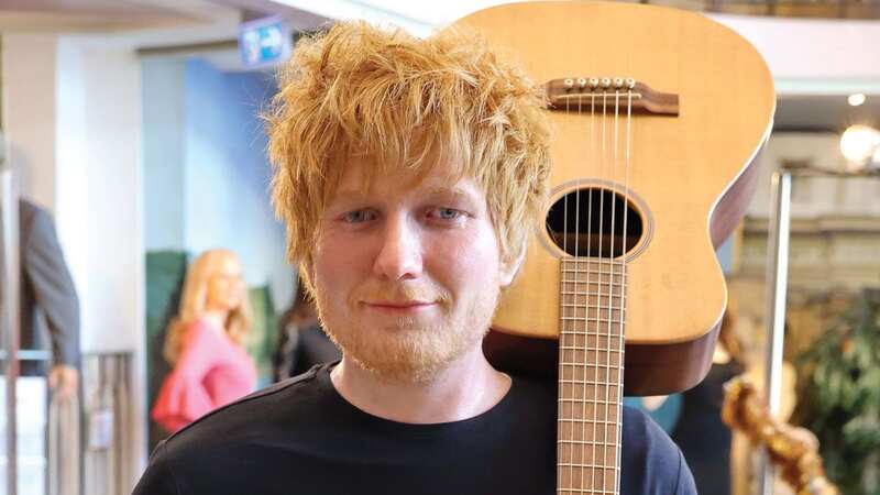 Creepy Ed Sheeran waxwork unveiled sporting shaggy hair and famous guitar