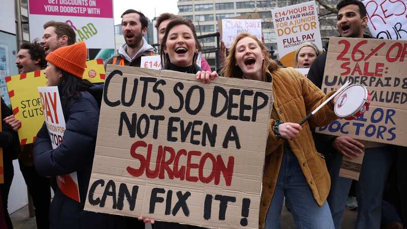 Junior doctors refused to call off their strike action after declaring the wage rises were a real terms pay cut (Image: Getty Images)
