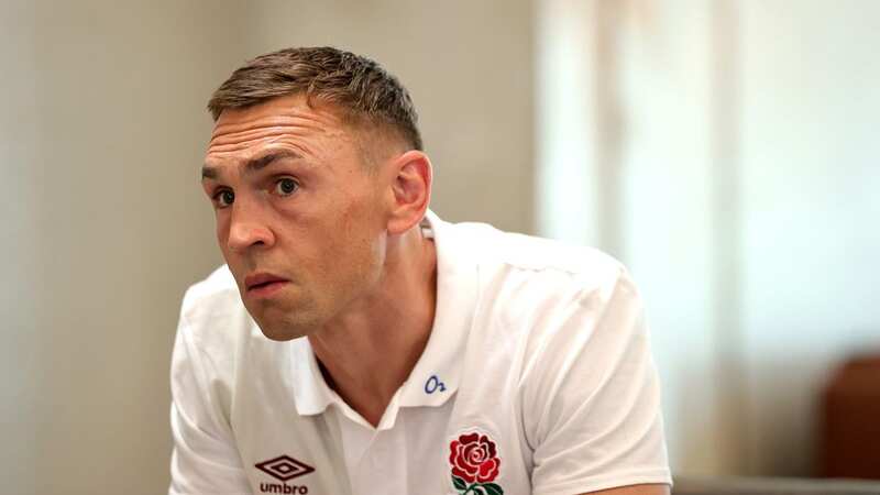 Kevin Sinfield, the England defence coach, faces the media (Image: Getty Images)