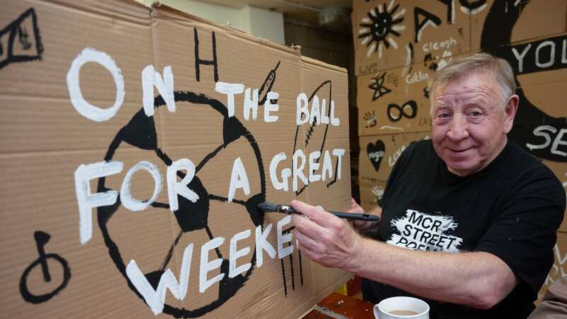 Norm Walsh, a former truck driver, has discovered his talent for art (Image: Andy Stenning/Daily Mirror)
