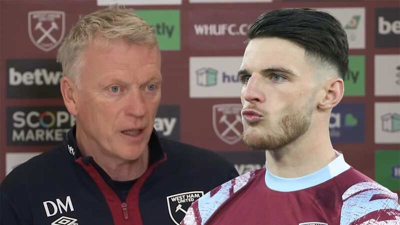 David Moyes aims pointed dig at Arsenal and offers Declan Rice transfer update