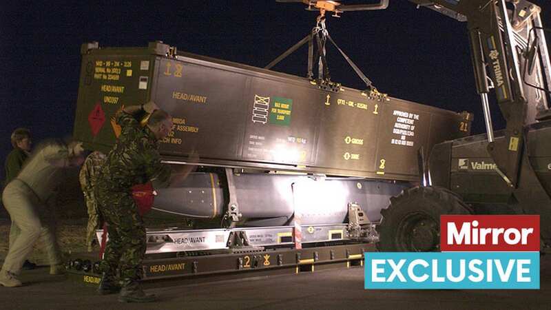 A Storm Shadow missile being prepared for loading on to an RAF Tornado GR4 aircraft (Image: PA Photo: Cpl Paul Saxby/RAF CROWN COPYRIGHT)