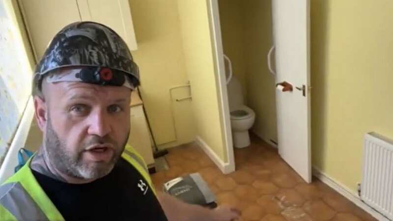 John shared what not to do when renovating your toilet (Image: HYPE Building/YouTube)