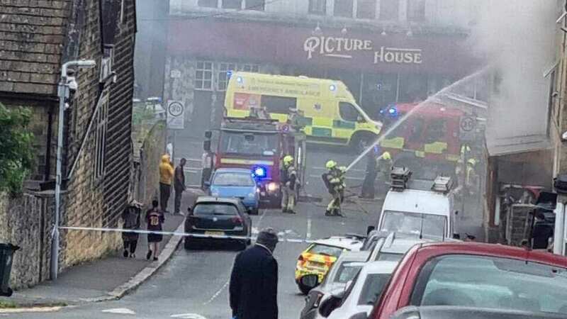 A "fierce" fire has broken out at a restaurant near a 110-year-old cinema  (Image: The Picture House Keighley/Twitter)