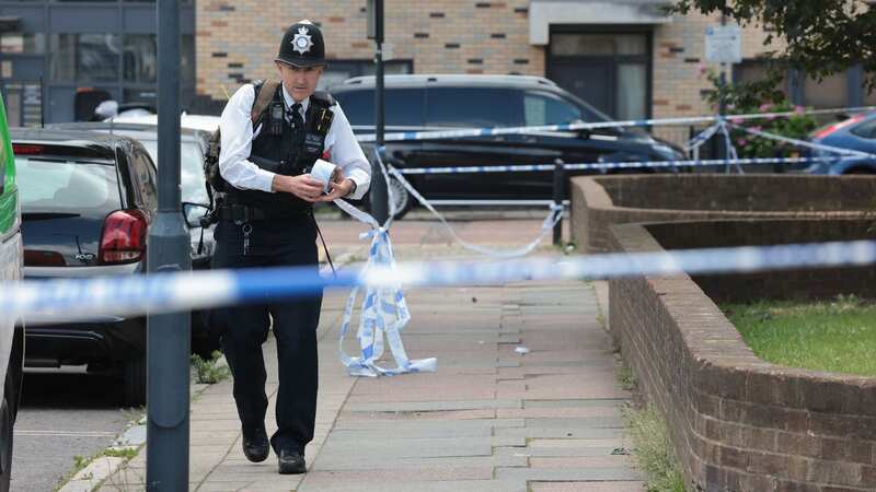 A murder investigation has been launched after the boy, 17, died at the scene (Image: Ben Cawthra/LNP)