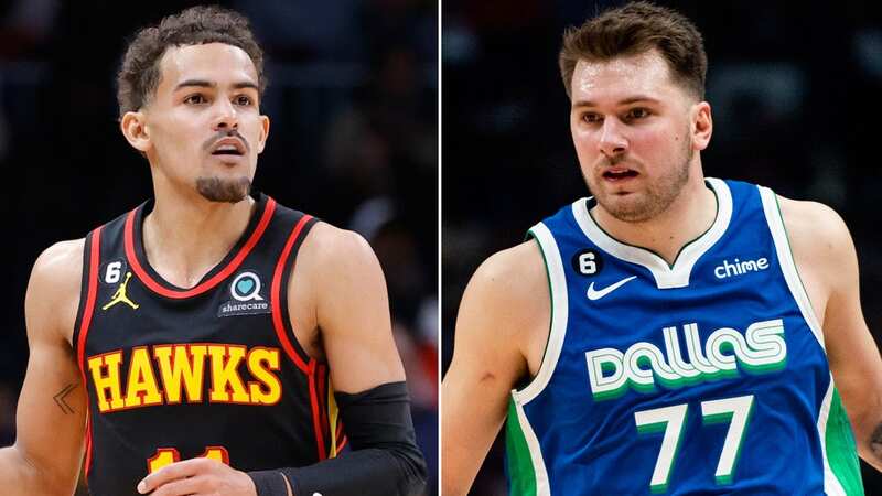 Trae Young chats to Draymond Green about comparisons to Dallas Mavericks star Luka Doncic (Image: Kayla Oaddams/Getty Images for UNINTERRUPTED)