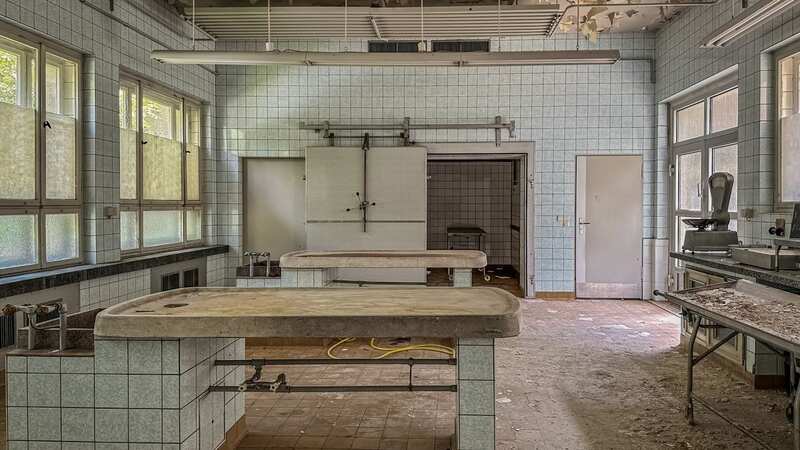 Ceilings and walls have started to crumble in the hospital left abandoned since 2000 (Image: mediadrumimages/@places_forgotten)