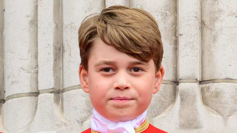 Prince George on Buckingham Palace