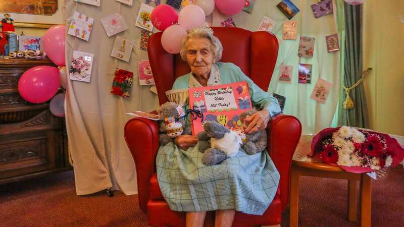 Nellie Orme received hundreds of cards for her 103rd birthday (Image: SWNS)
