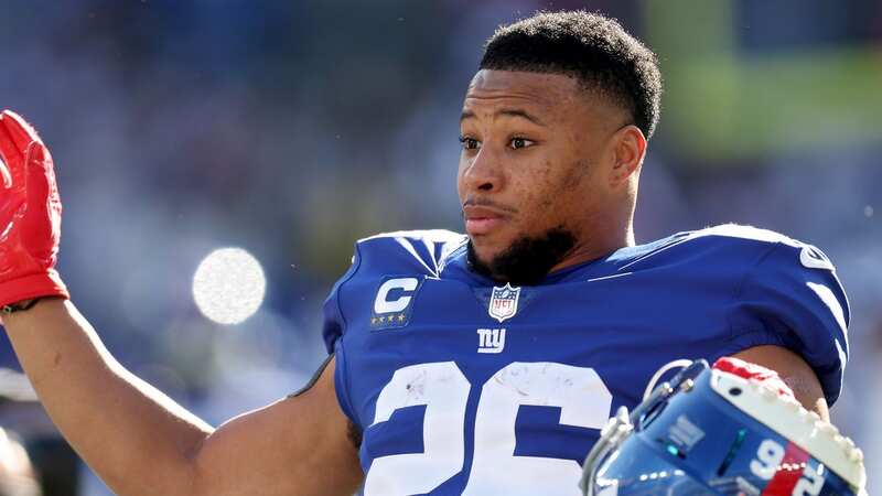 Saquon Barkley was handed a franchise tag by the New York Giants (Image: Rich Graessle/Icon Sportswire via Getty Images)