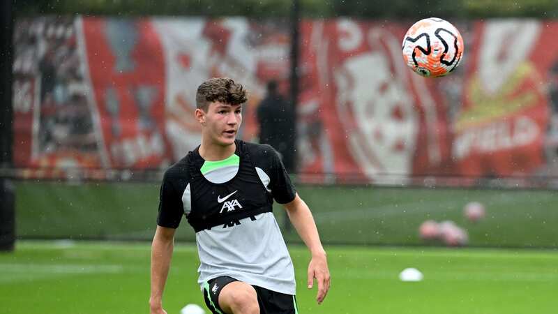 Lewis Koumas during pre-season training with Liverpool (Image: Getty Images)