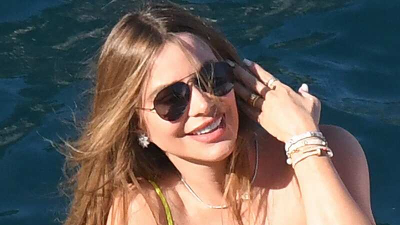 Sofia Vergara seen lounging on a boat in the Amalfi Coast after news of divorce