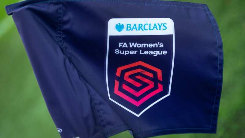 A corner flag with the Barclays FA Women