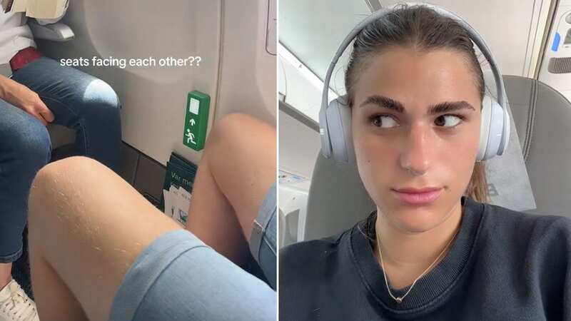 She was made to sit opposite strangers on her flight