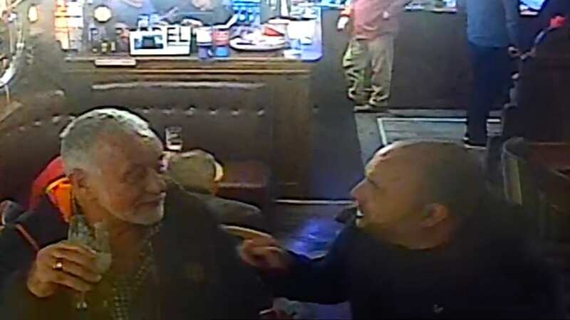 Moment BBC director pushes man before he hits his head and dies in pub argument