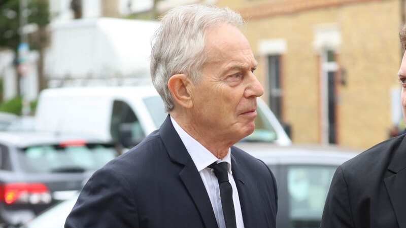 Sir Tony Blair joined mourners at the funeral of Margaret McDonagh (Image: Ian Vogler / Daily Mirror)