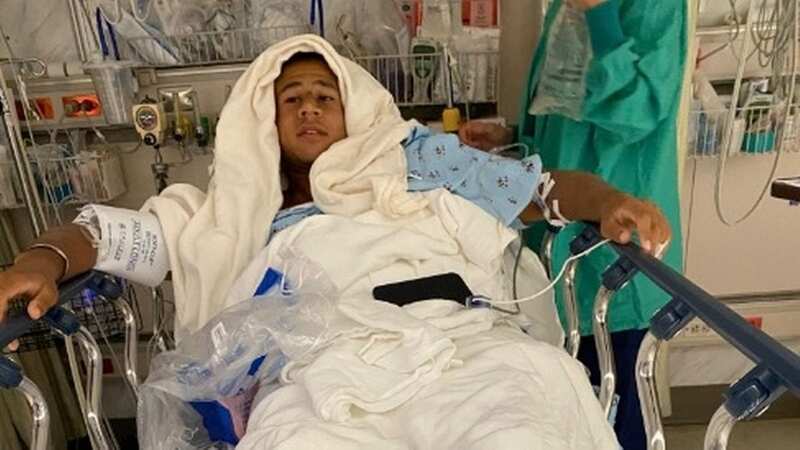 Chris Pospisil was attacked and bitten by a shark last Friday at New Smyrna Beach on Florida’s east coast. (Image: Gofundme)