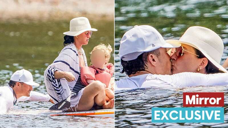 Katy Perry, Orlando Bloom and their young daughter are holidaying in France (Image: BEST IMAGE / BACKGRID)