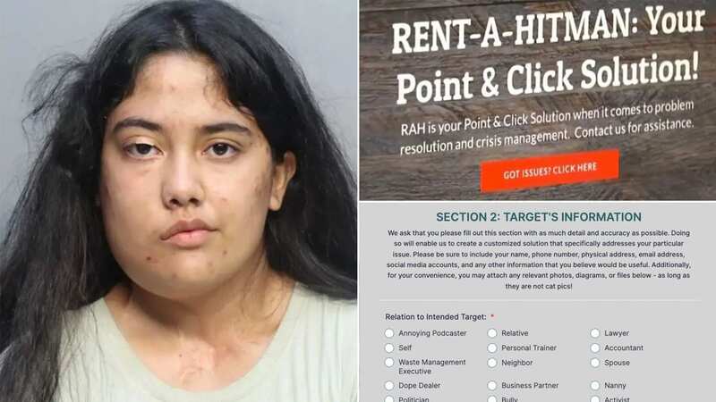 Jazmin Paez, 18, is accused of trying to hire a hitman (Image: Miami Dade Corrections)