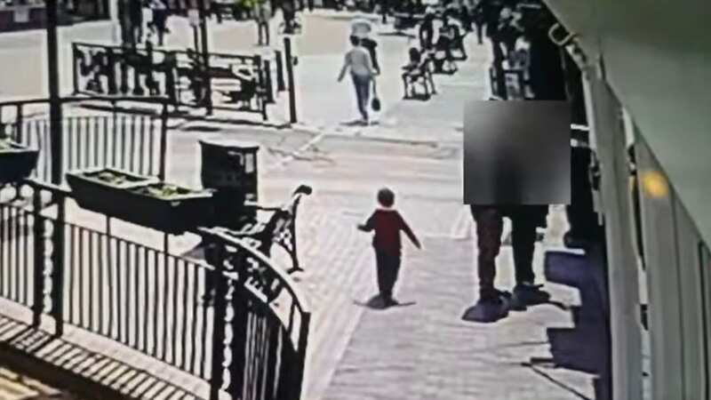 Moment boy, 3, escapes nursery through broken fence and runs into busy road