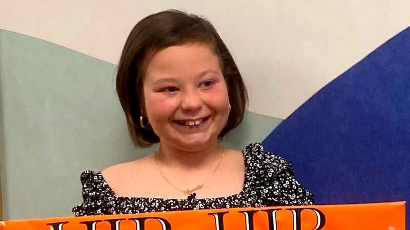 Isabella Minney, 9, underwent two years of gruelling treatment after being diagnosed with leukaemia in March 2021 (Image: Swansea Bay, University Health Board)