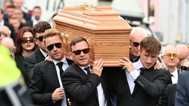 Ronan Keating carries his brother