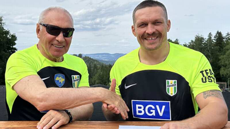 Oleksandr Usyk signs deal with professional football club after friendly debut