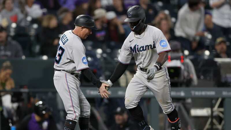 Miami Marlins third base coach Jody Reed was struck by a foul ball in a defeat to the St. Louis Cardinals (Image: Matthew Stockman/Getty Images)