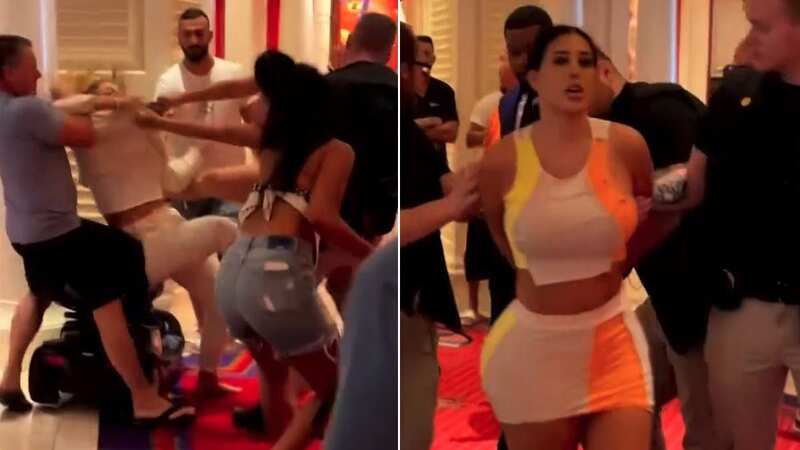 Near-naked fight breaks out between 4 women over married man at casino