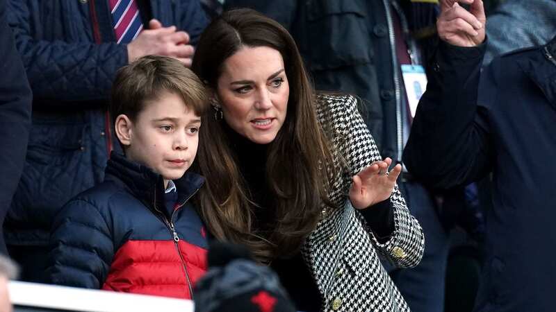 Prince George with his mum Kate (Image: PA)