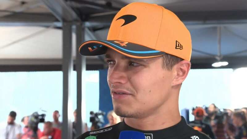 Lando Norris shared his feelings about not winning driver of the day in Budapest (Image: Sky Sports)