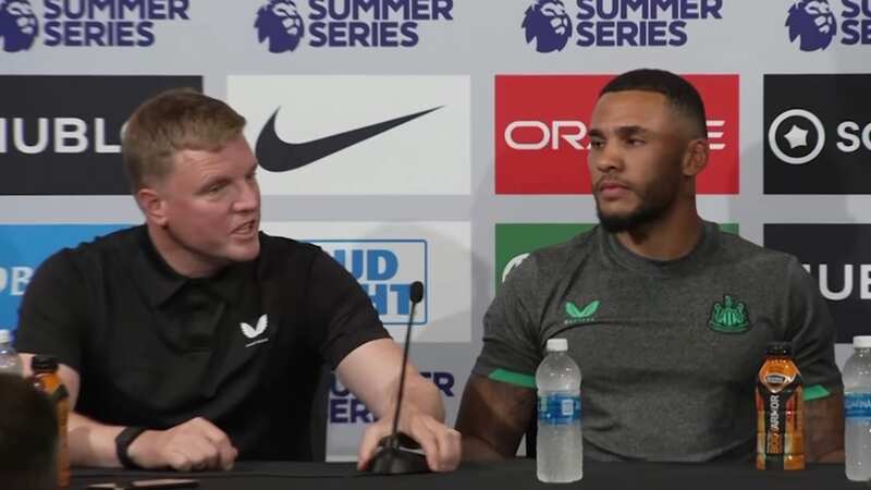Eddie Howe made a point of praising Jamaal Lascelles (Image: NUFC TV)