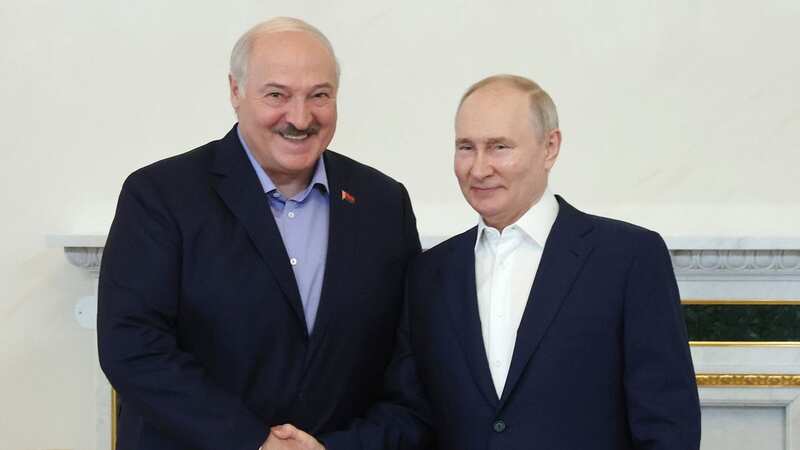Russian President Vladimir Putin, right, and Belarusian President Alexander Lukashenko (Image: AP)