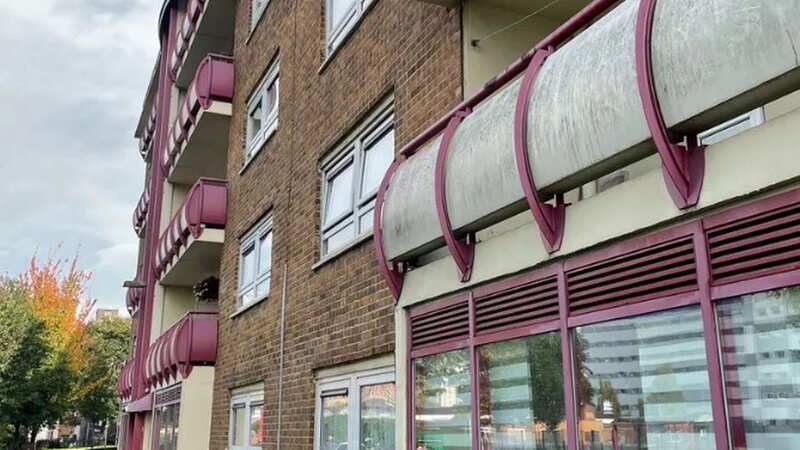 A woman claims the flats at Saxton Gardens in Leeds are falling apart