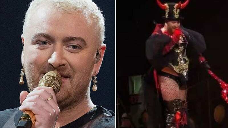 Sam Smith dons thong, devil horns and heels to perform new Barbie single on tour